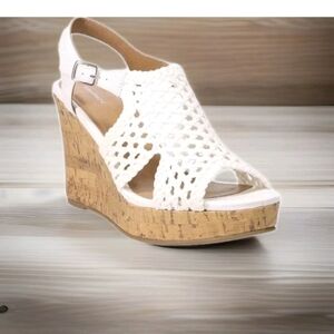 Sonoma Goods For Life® Taffy White Women's Wedge Sandal White Size 7M